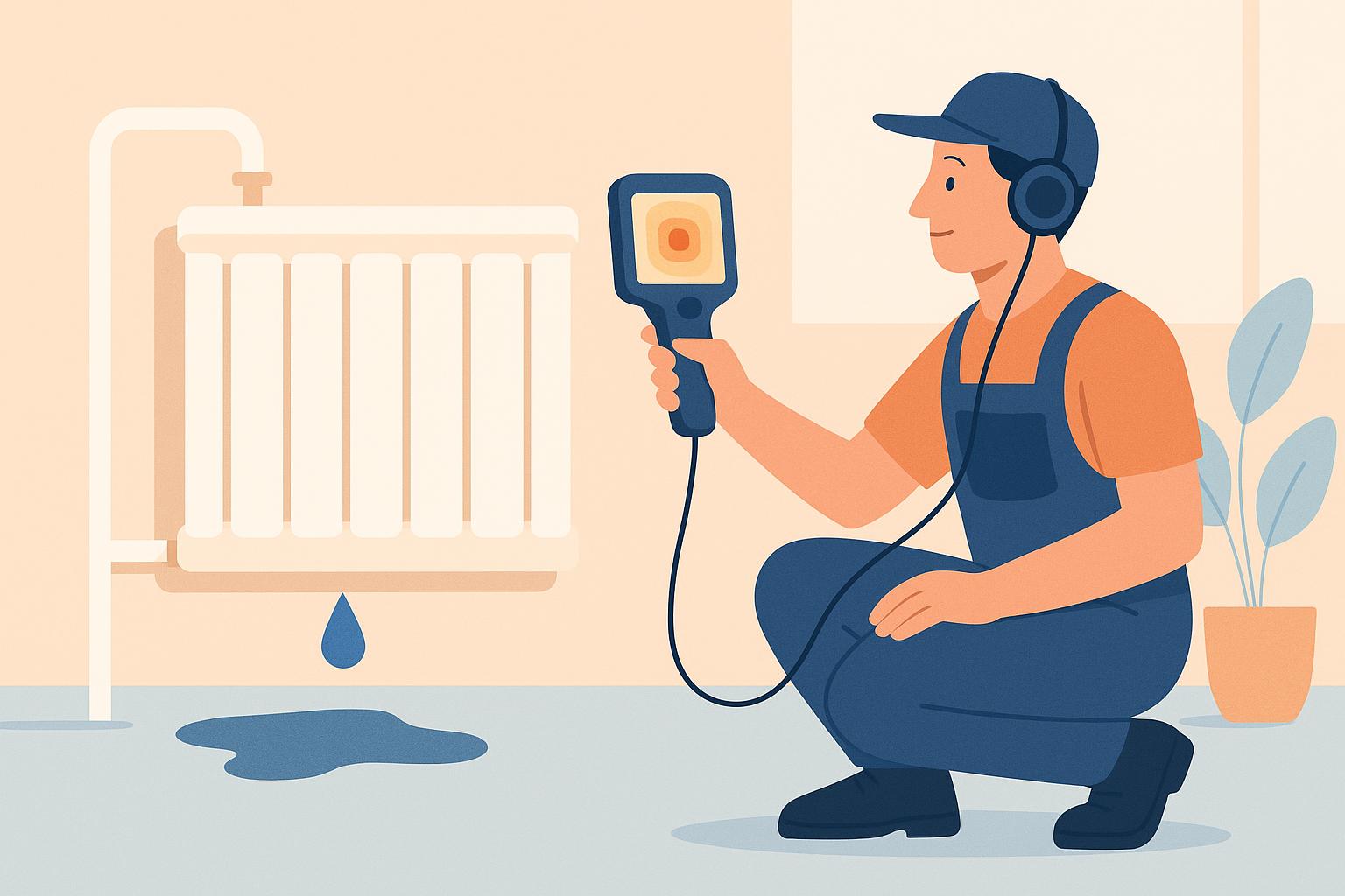 central heating leak detection